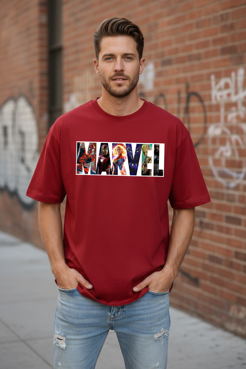 MARVEL Unisex Oversized Classic T-Shirt