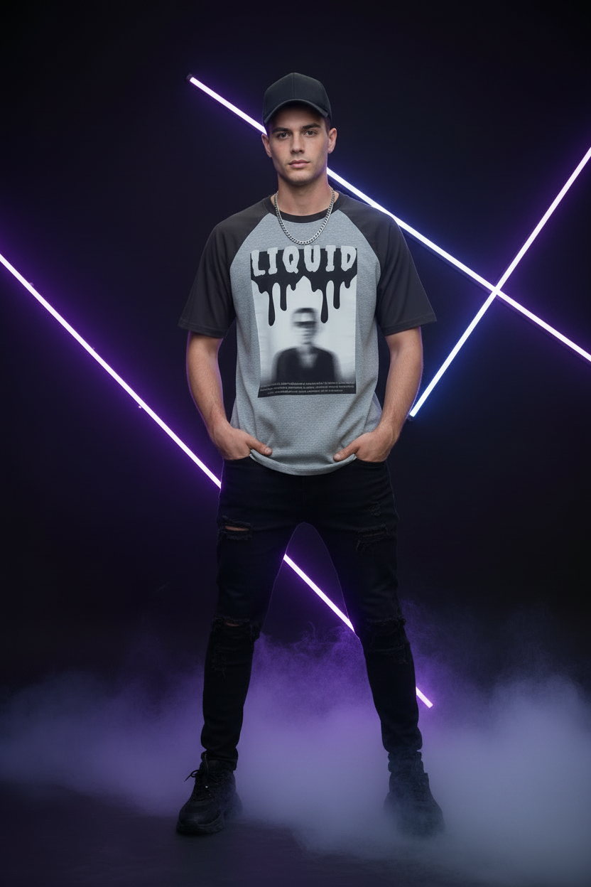 LIQUID Unisex Oversized Raglan