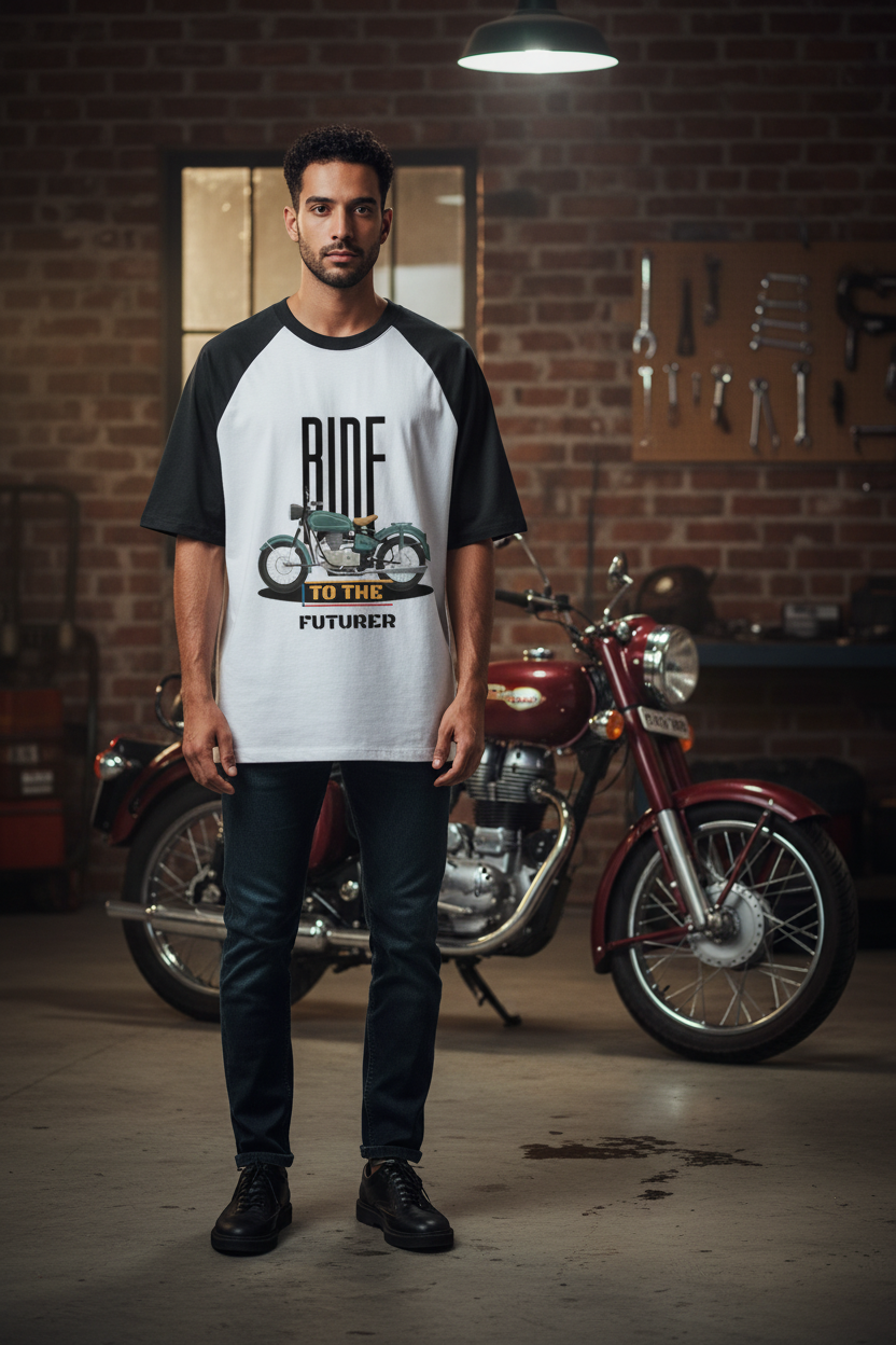 BULLET CLASSIC 350 Unisex Oversized Raglan