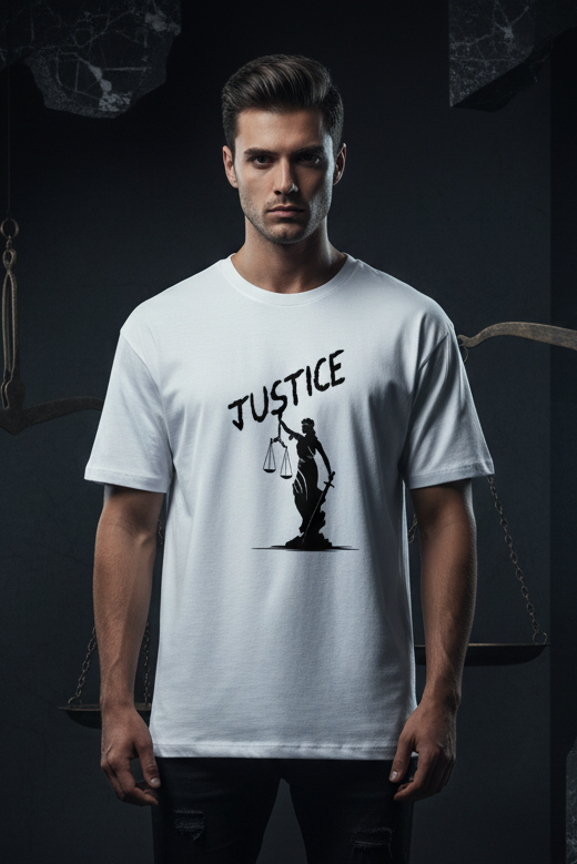 JUSTICE Unisex Basic T-Shirt