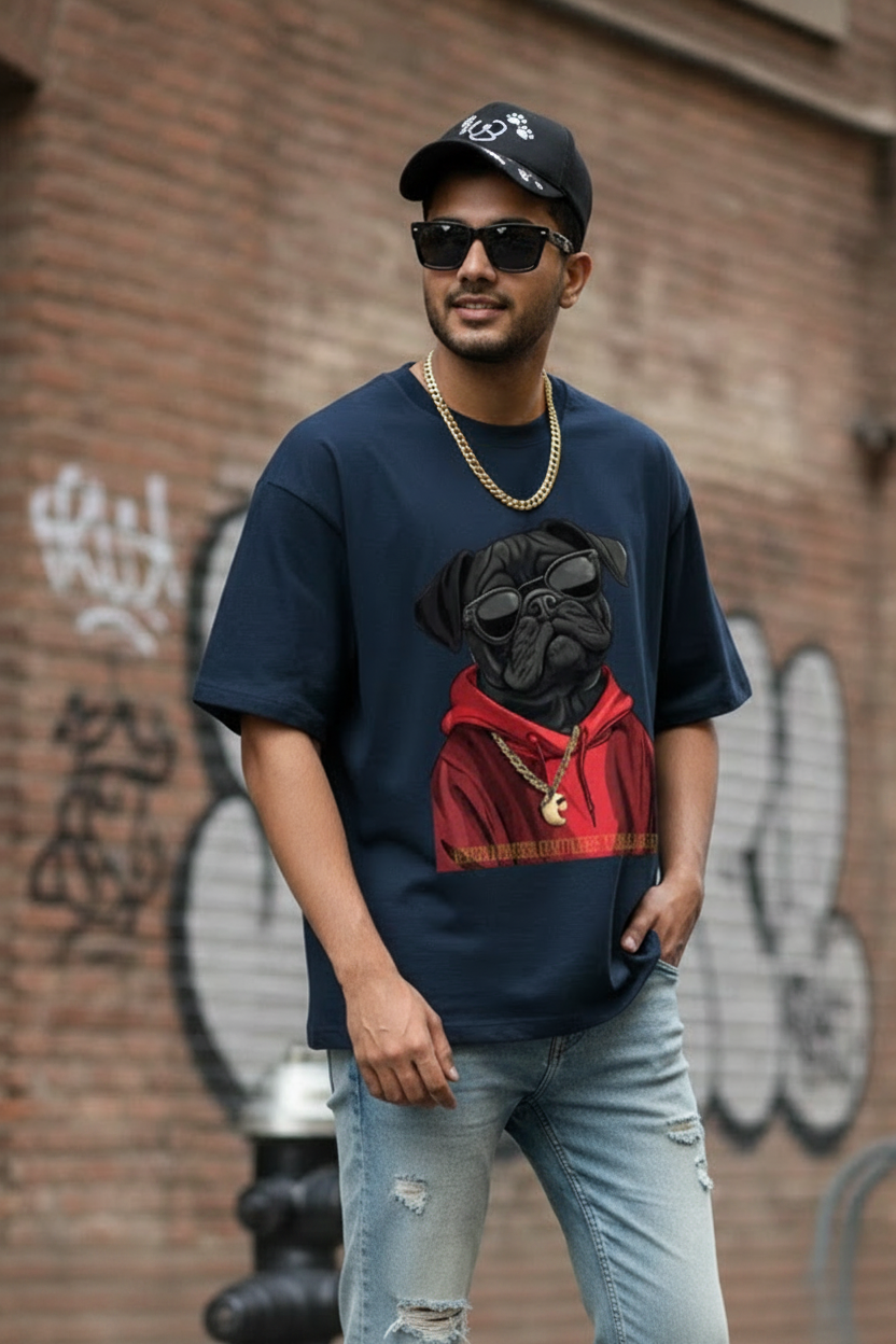 "PUG Life" Unisex Oversized Classic T-Shirt
