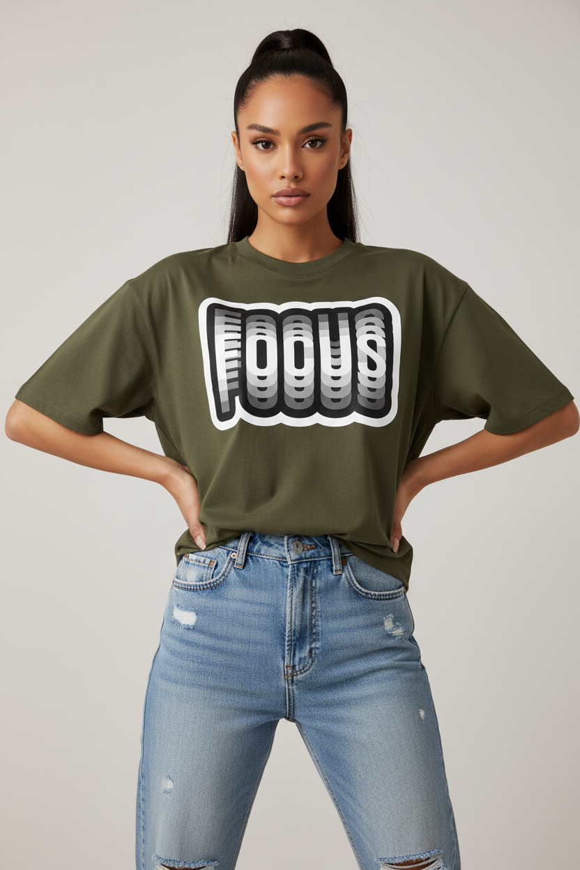 FOCUS Unisex Oversized Classic T-Shirt