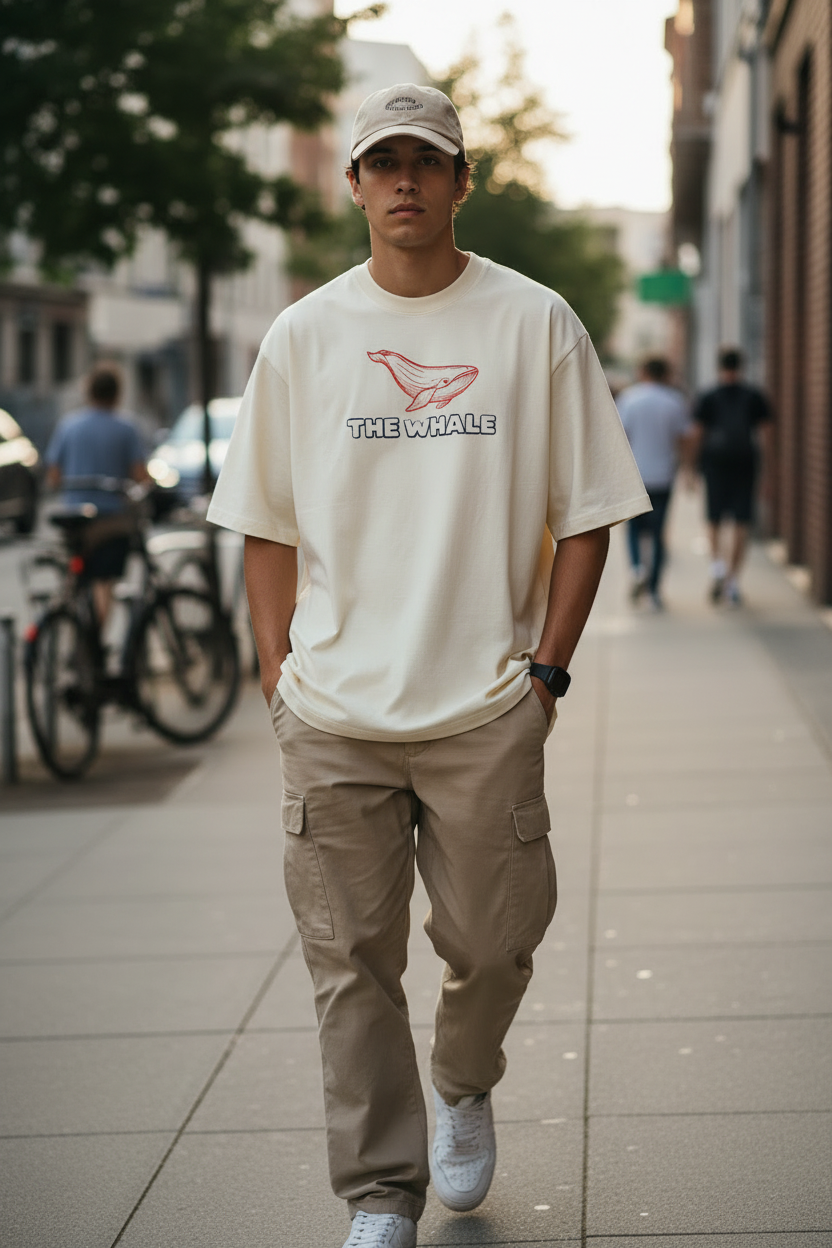 WHALE Unisex Oversized Classic T-Shirt