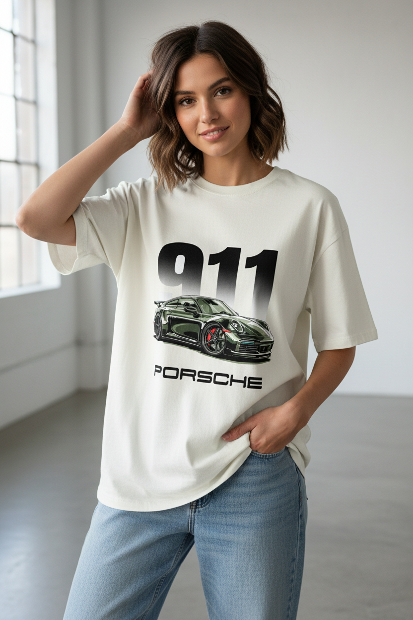 PORSCHE 911 Unisex Oversized Classic T-Shirt