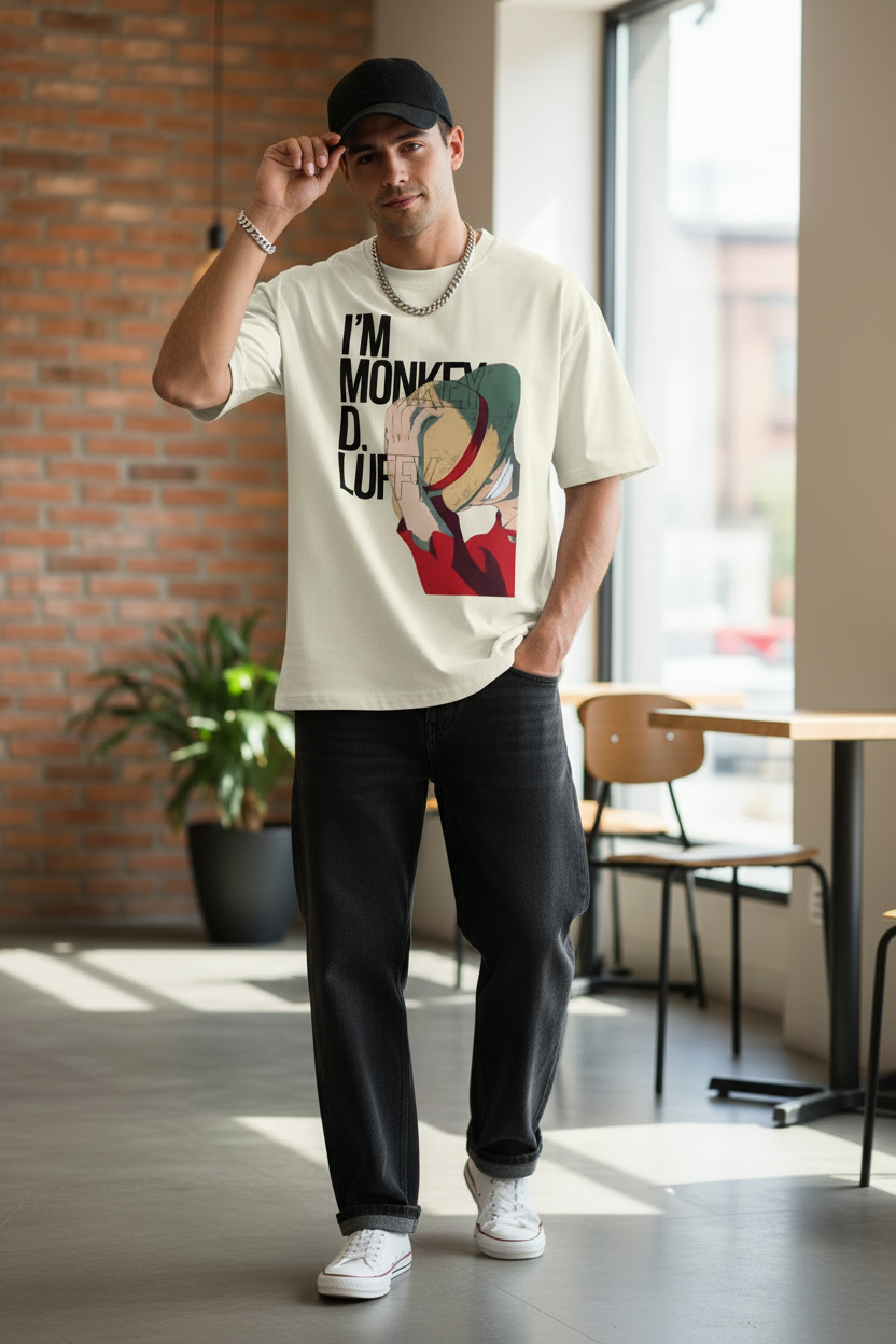 "MONKEY D LOFFY" Unisex Oversized Classic T-Shirt