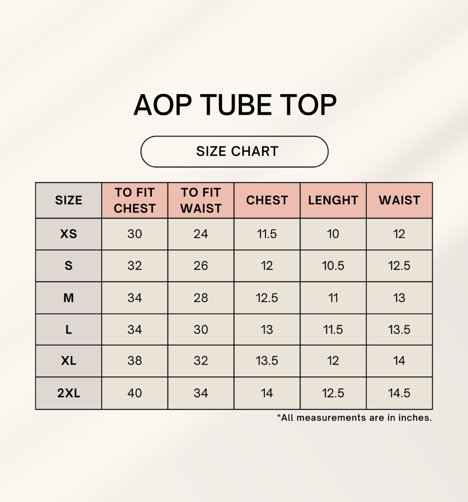 Aop Tube Top